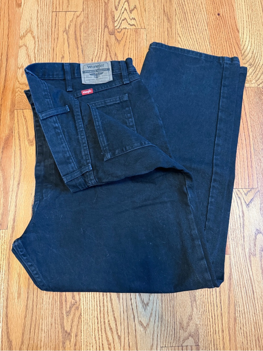 Wrangler Dark Blue Carpenter Jeans with Utility Pockets